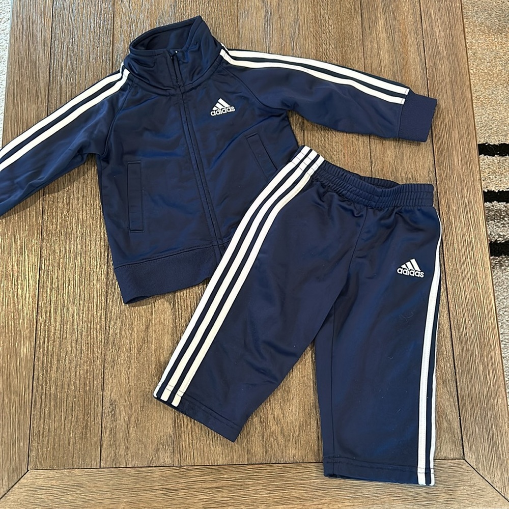 Adidas Tricot Jacket & Pants Set - Baby